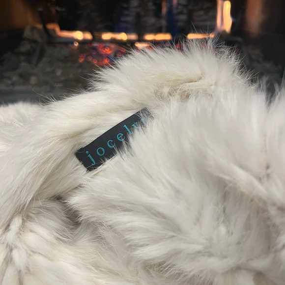 Jocelyn White rabbit fur infinity scarf - worn once - Picture 5 of 6